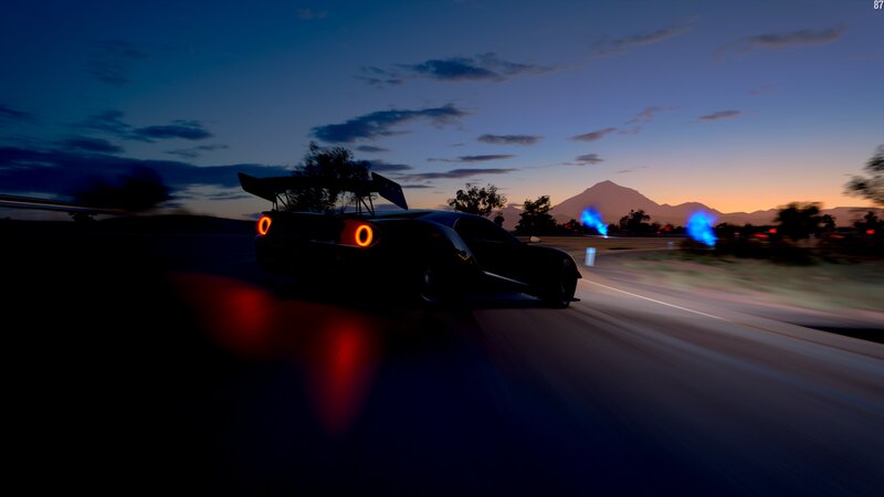 Black Race Car — Blue, Dramatic