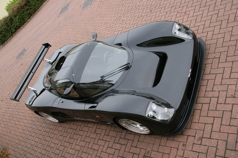 Black Race Car — Calm, Photograph