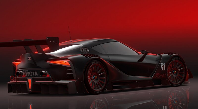 Black Race Car — Dramatic, 3d Render, Rear Wing