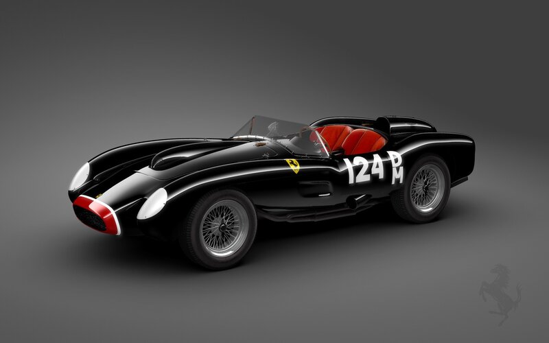 Black Race Car — Dramatic, 3d Render, Red Seats, Number 124