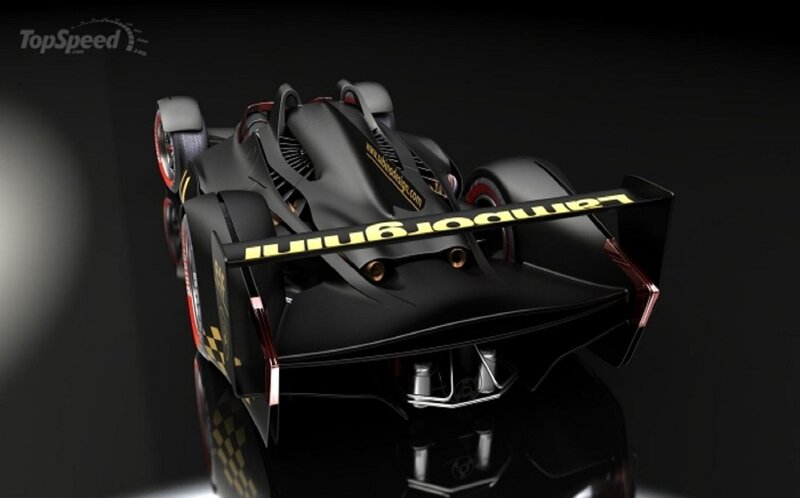 Black Race Car — Dramatic, 3d Render