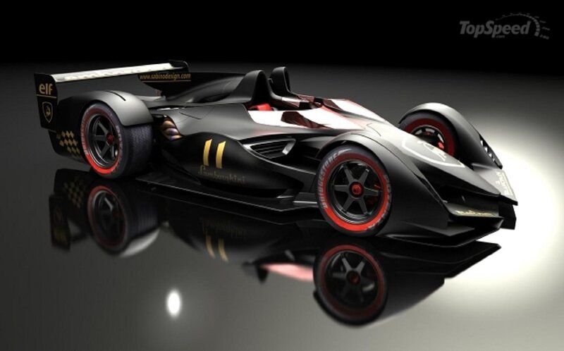 Black Race Car — Dramatic, 3d Render, Wheels