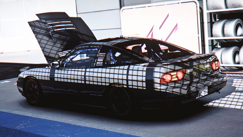 Black Race Car — Dramatic, Afternoon, 3d Render