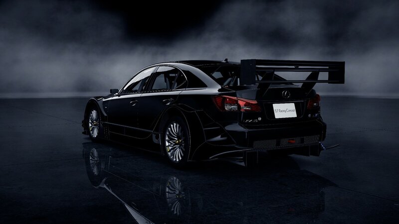 Black Race Car — Dramatic, Night, 3d Render, Tire, Rear Wing