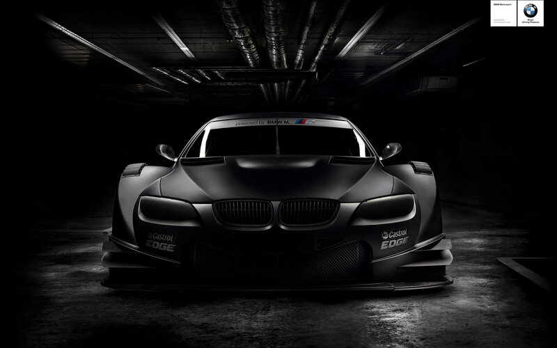 Black Race Car — Dramatic, Night, Photograph