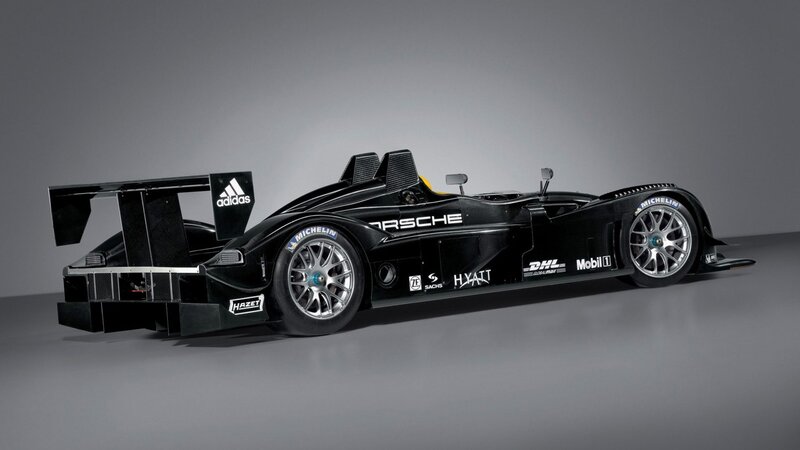 Black Race Car — Dramatic, Photograph, Adidas, Michelin, Dhl, Gray