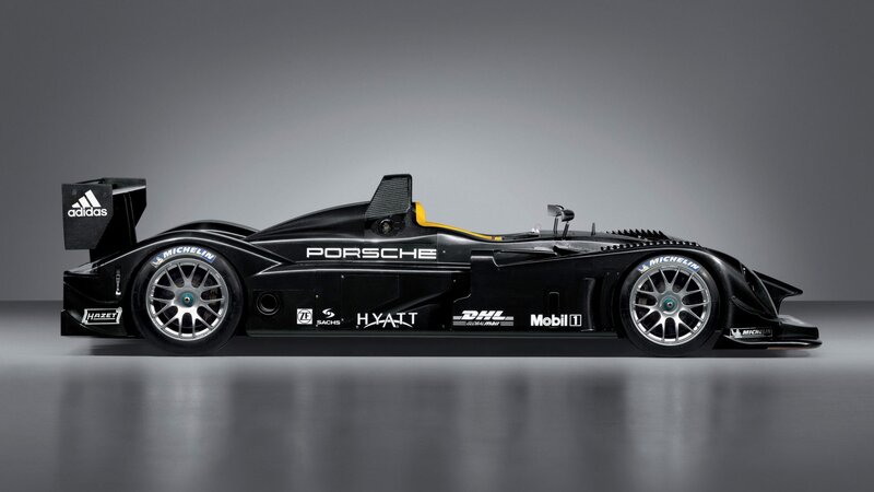 Black Race Car — Dramatic, Photograph, Adidas, Michelin
