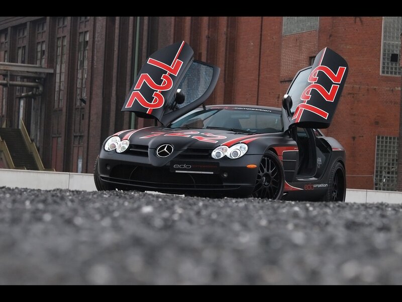 Black Race Car — Dramatic, Photograph, Brick Building