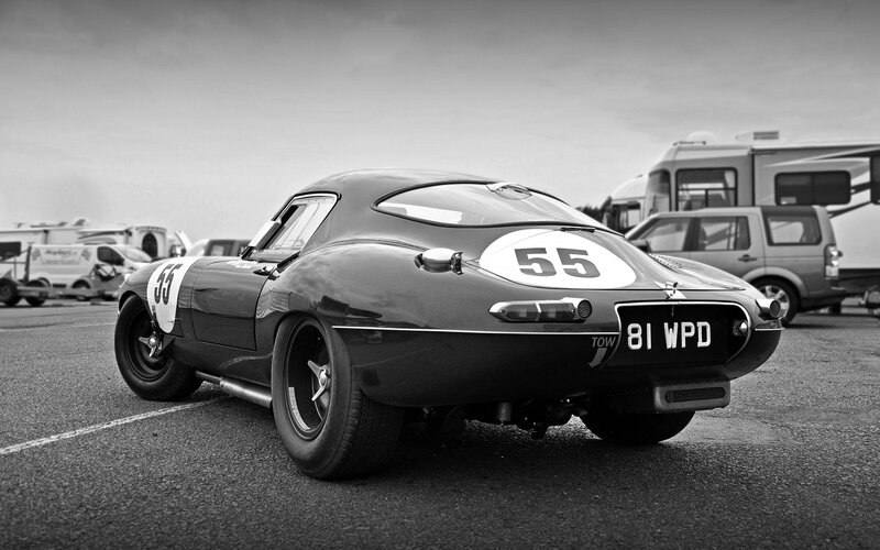 Black Race Car — Dramatic, Photograph, Race Car, Camper Van