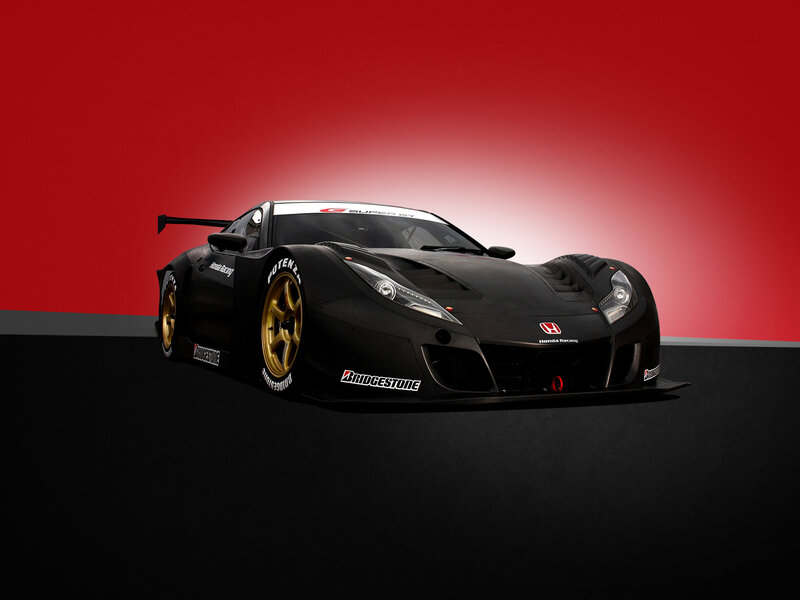 Black Race Car — Dramatic, Photograph, Red Background
