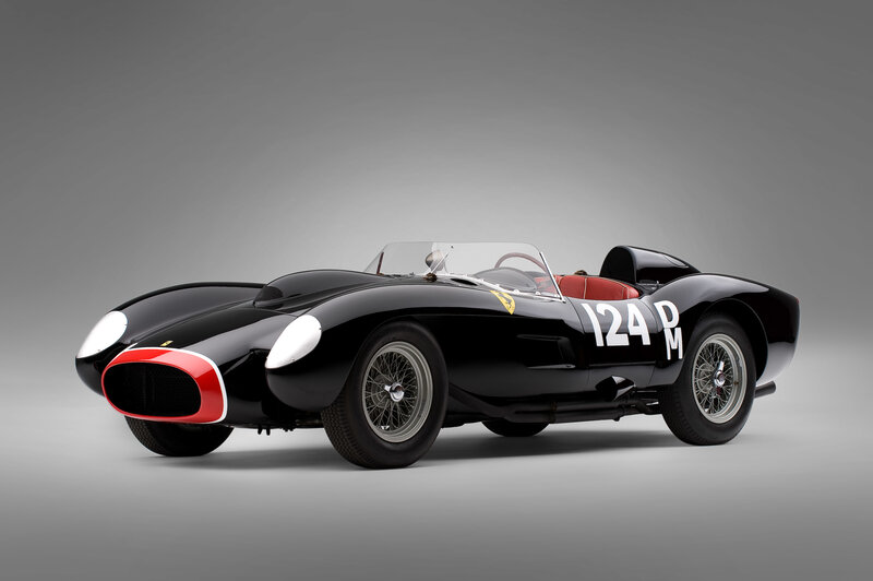 Black Race Car — Dramatic, Photograph, Red Interior