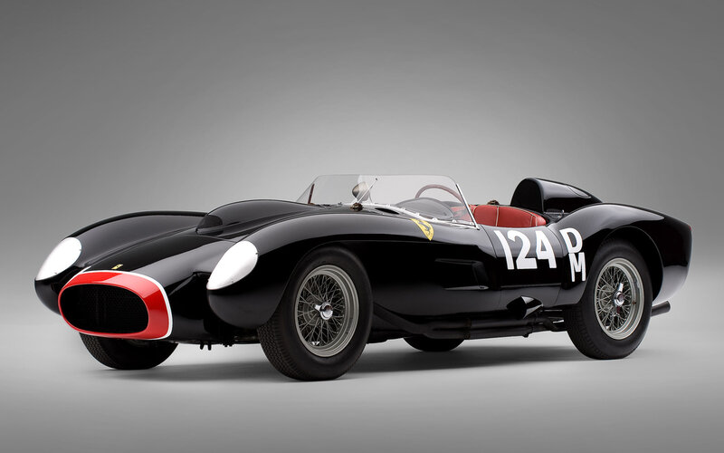 Black Race Car — Dramatic, Photograph, Red Interior, White Headlights