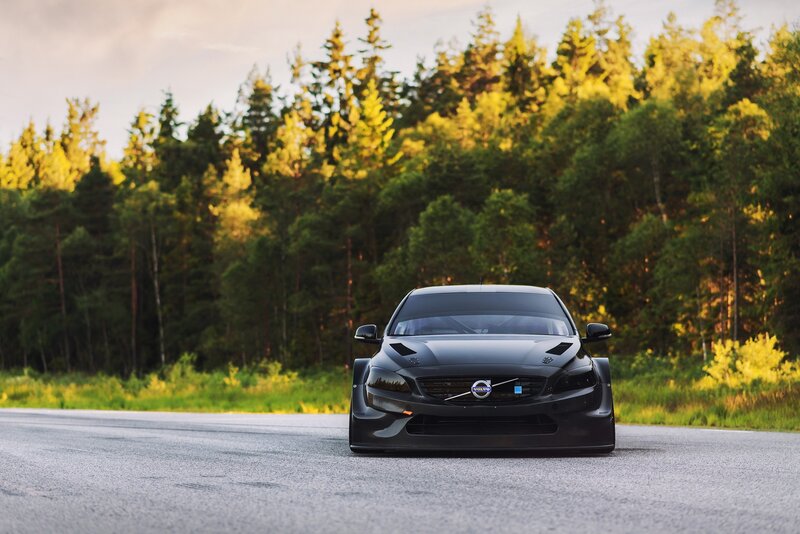 Black Race Car — Dramatic, Sunset, Photograph, Road, Forest