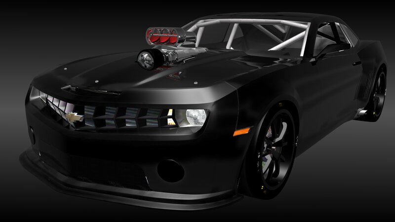 Black Race Car — Dramatic