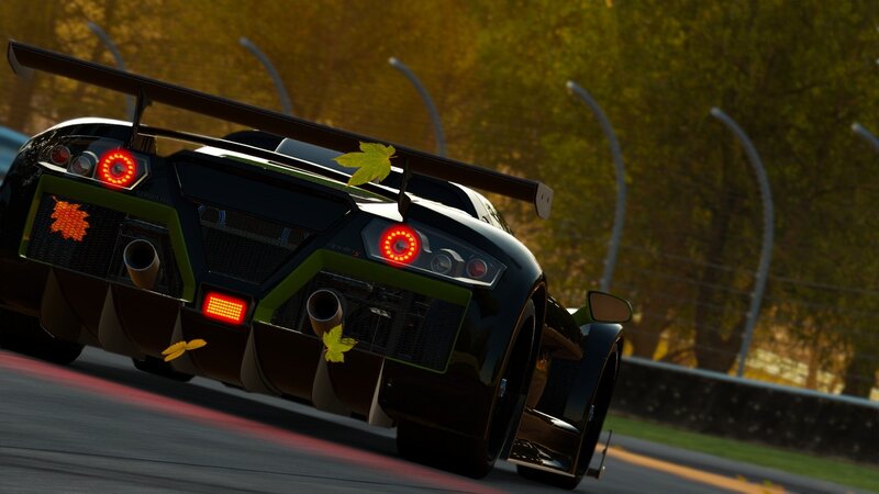 Black Race Car — Dynamic, Autumn, 3d Render