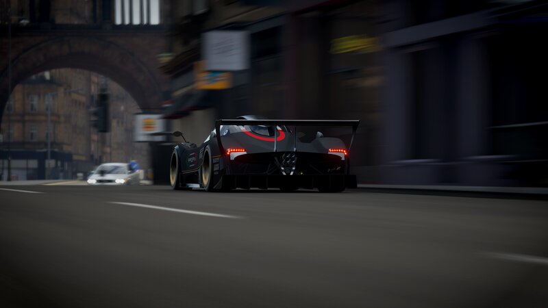 Black Race Car — Dynamic, Night, 3d Render, Race Car