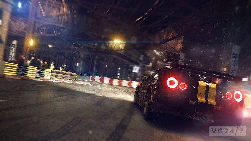 Black Race Car — Dynamic, Night