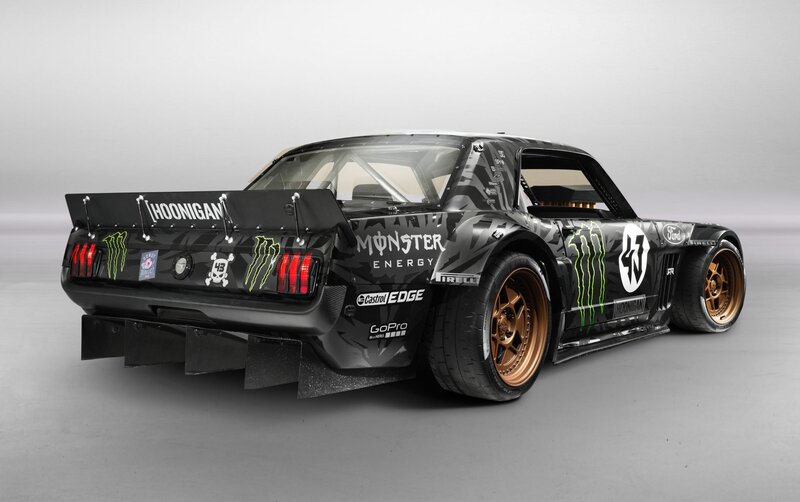 Black Race Car — Dynamic, Photograph, Monster Energy