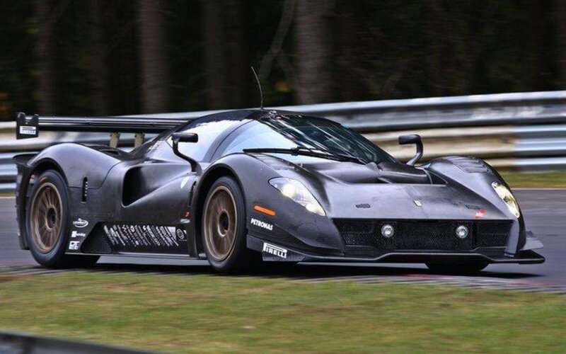 Black Race Car — Dynamic, Photograph, Race Track
