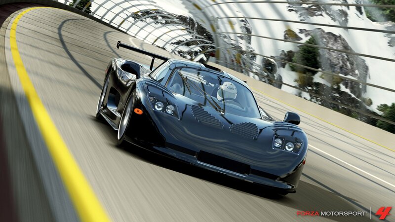 Black Race Car — Dynamic, Winter, 3d Render