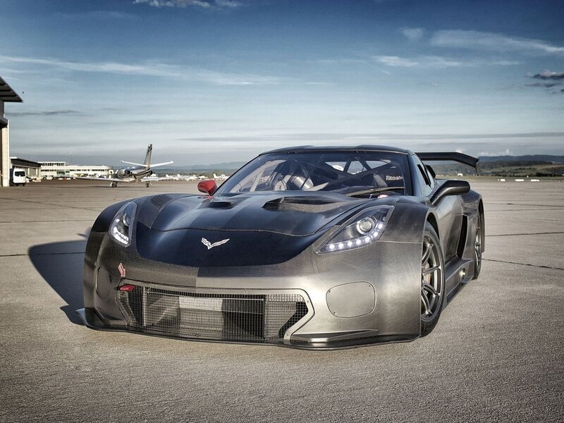 Black Race Car — Gray, Dramatic, Afternoon