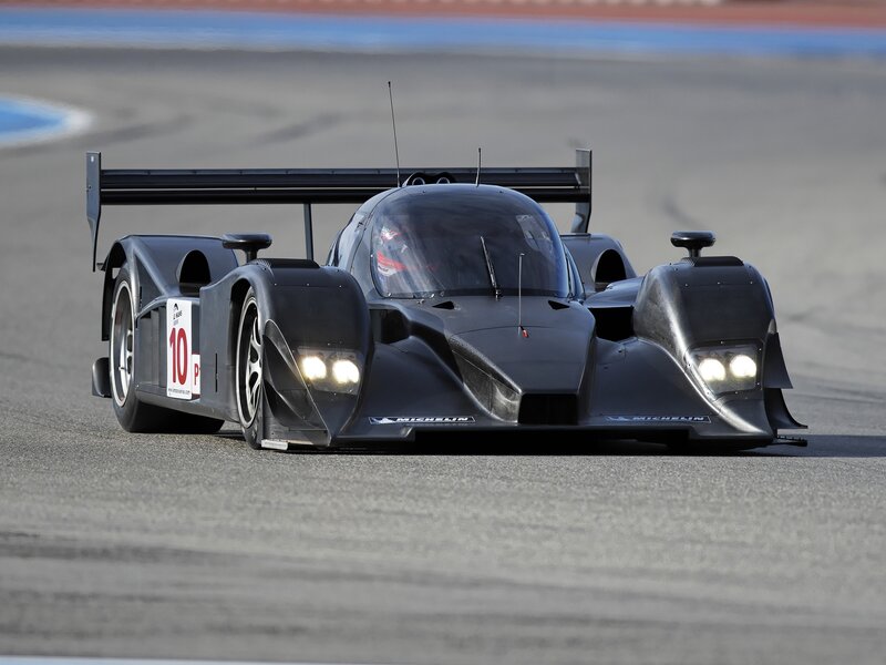 Black Race Car — Gray, Dynamic, Afternoon