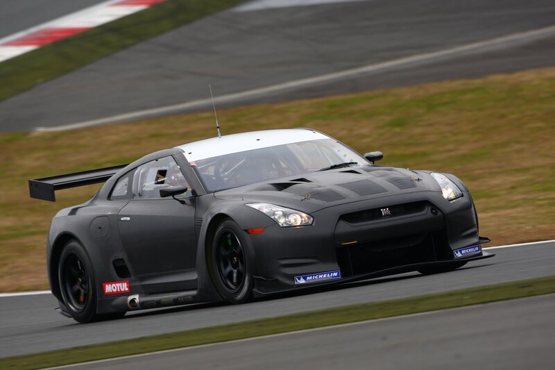 Black Race Car — Gray, Dynamic, Photograph, Race Track, Grass