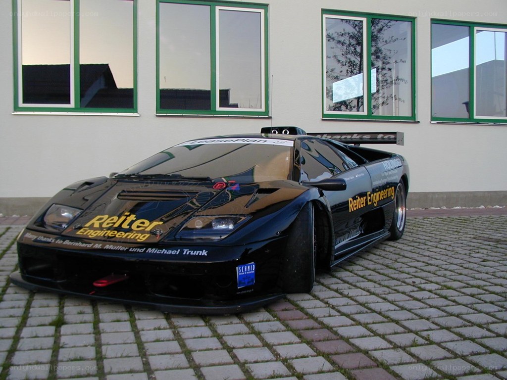 black race car on pavement
