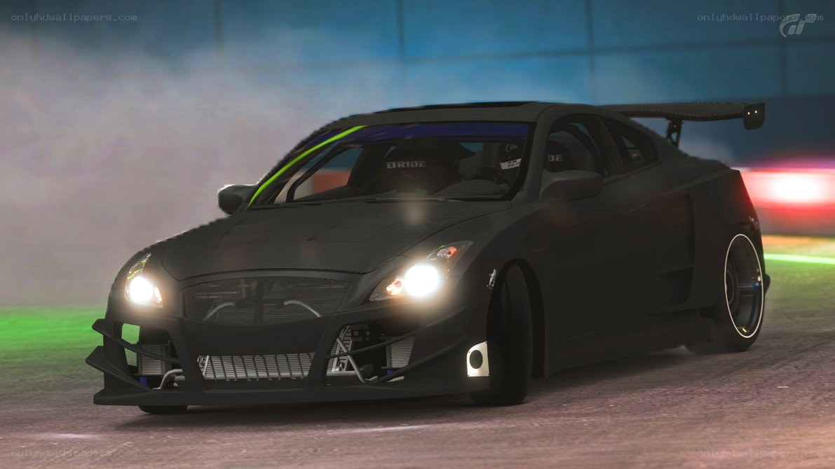 black race car on track