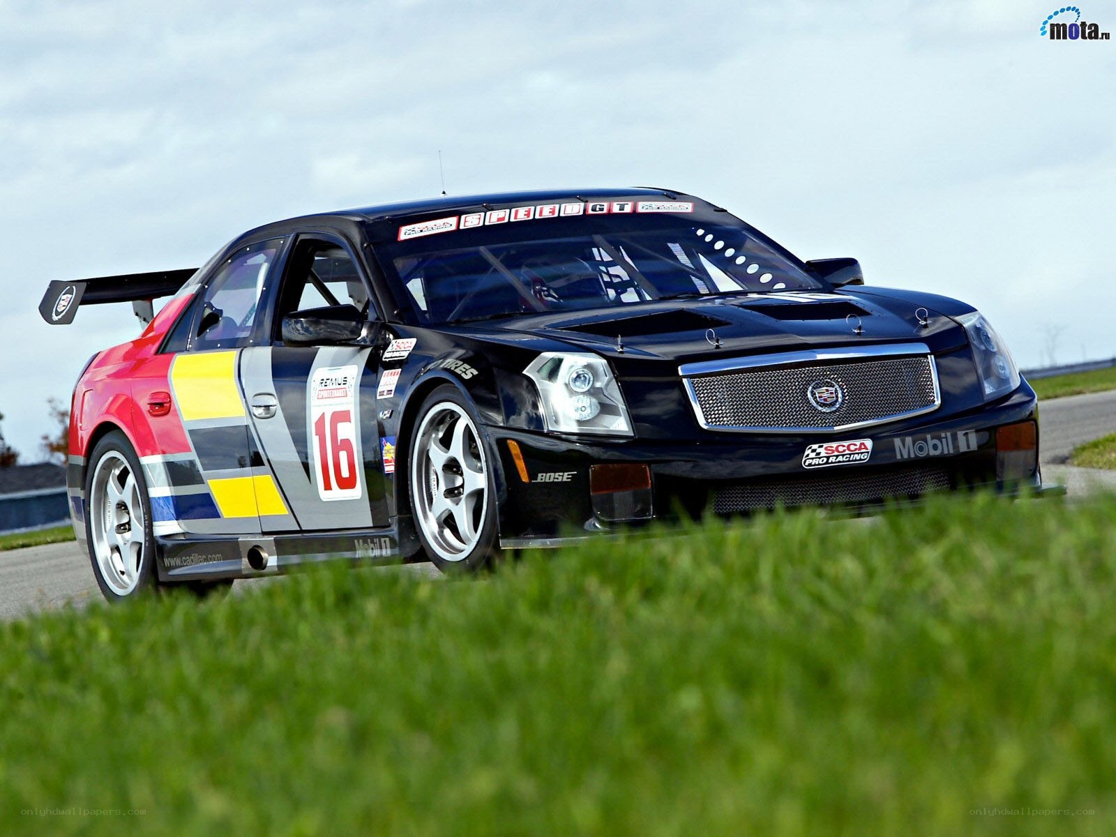 black race car on track