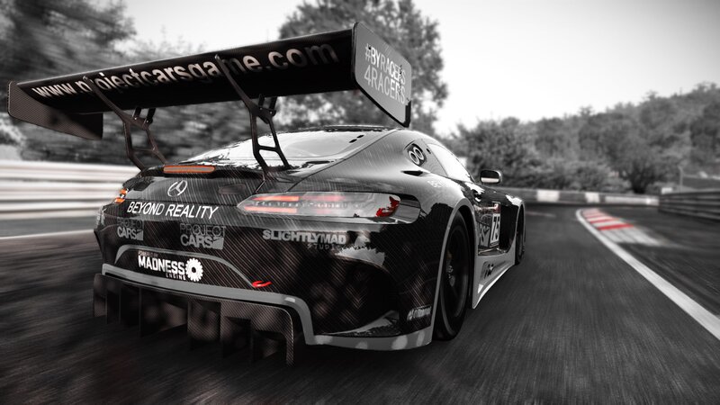 Black Race Car on Track — Dynamic, 3d Render
