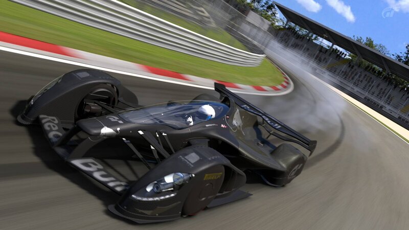 Black Race Car on Track — Dynamic, Afternoon, 3d Render, Race Car