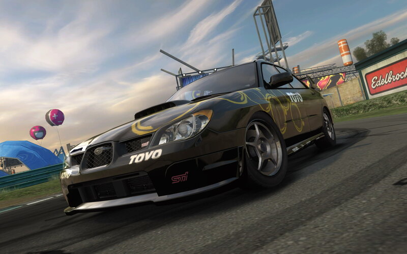 Black Race Car on Track — Dynamic, Afternoon, 3d Render, Race Track