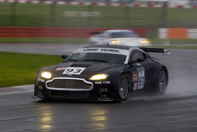 Black Race Car on Track — Dynamic, Photograph