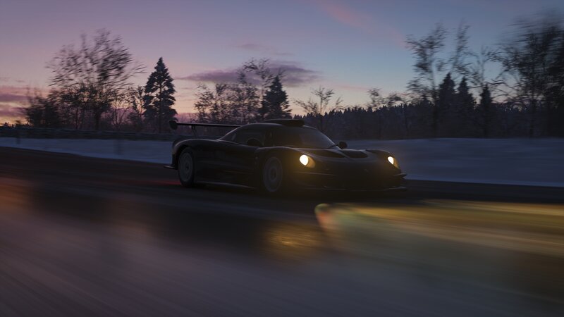 Black Race Car — Purple
