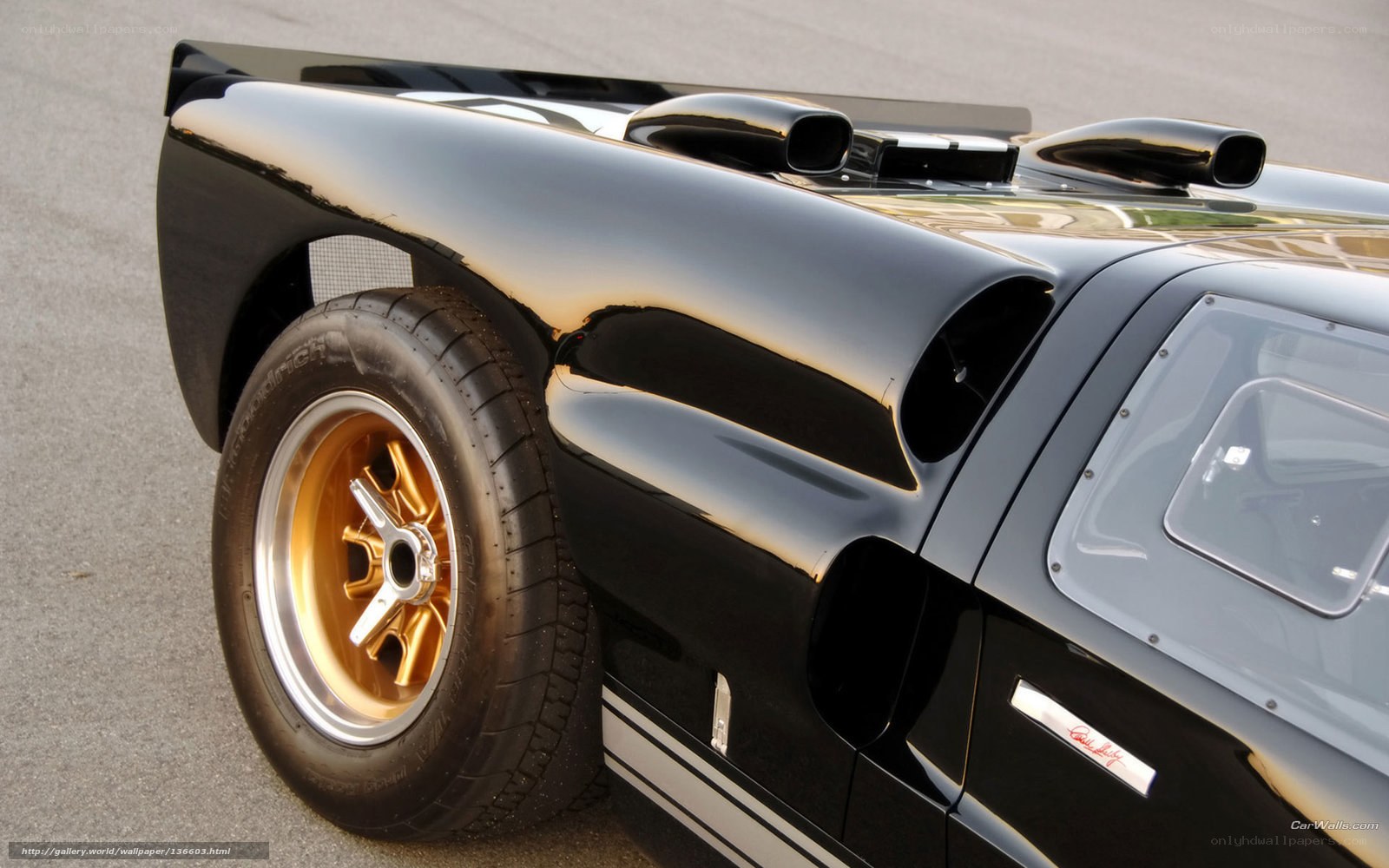 black race car rear view