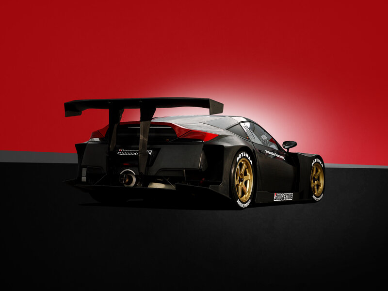 Black Race Car — Red