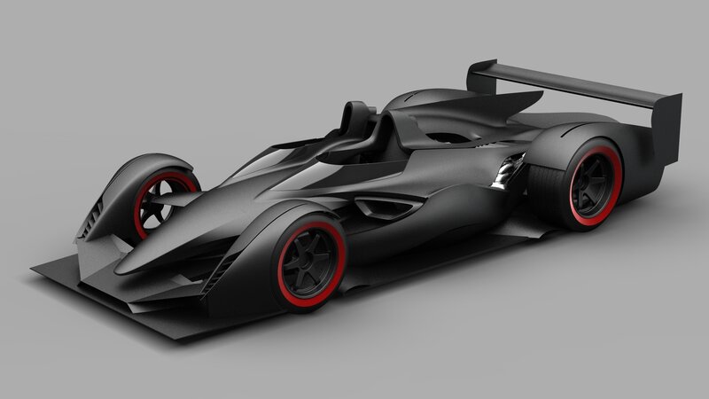 Black Race Car
