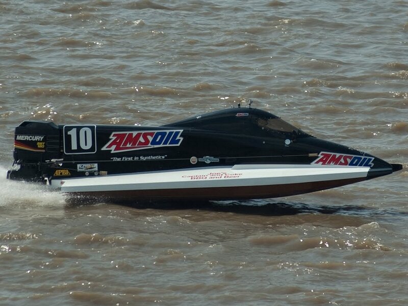 Black Racing Boat