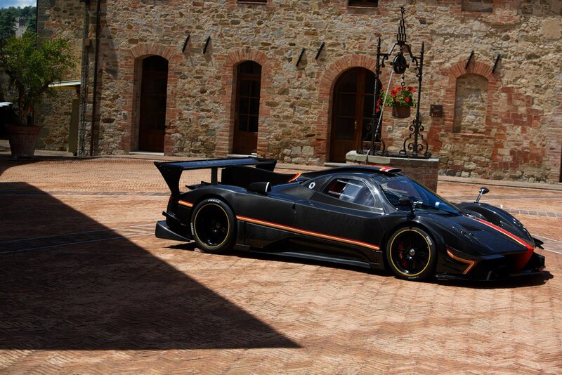 Black Racing Car — Dramatic, Afternoon