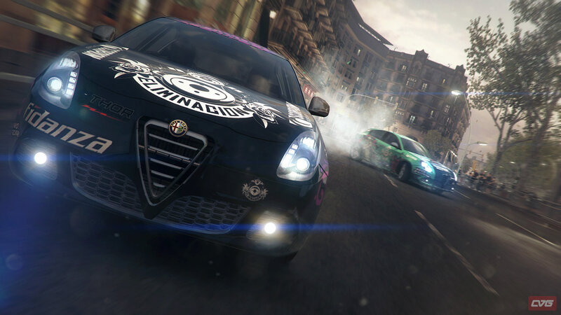 Black Racing Car on Street