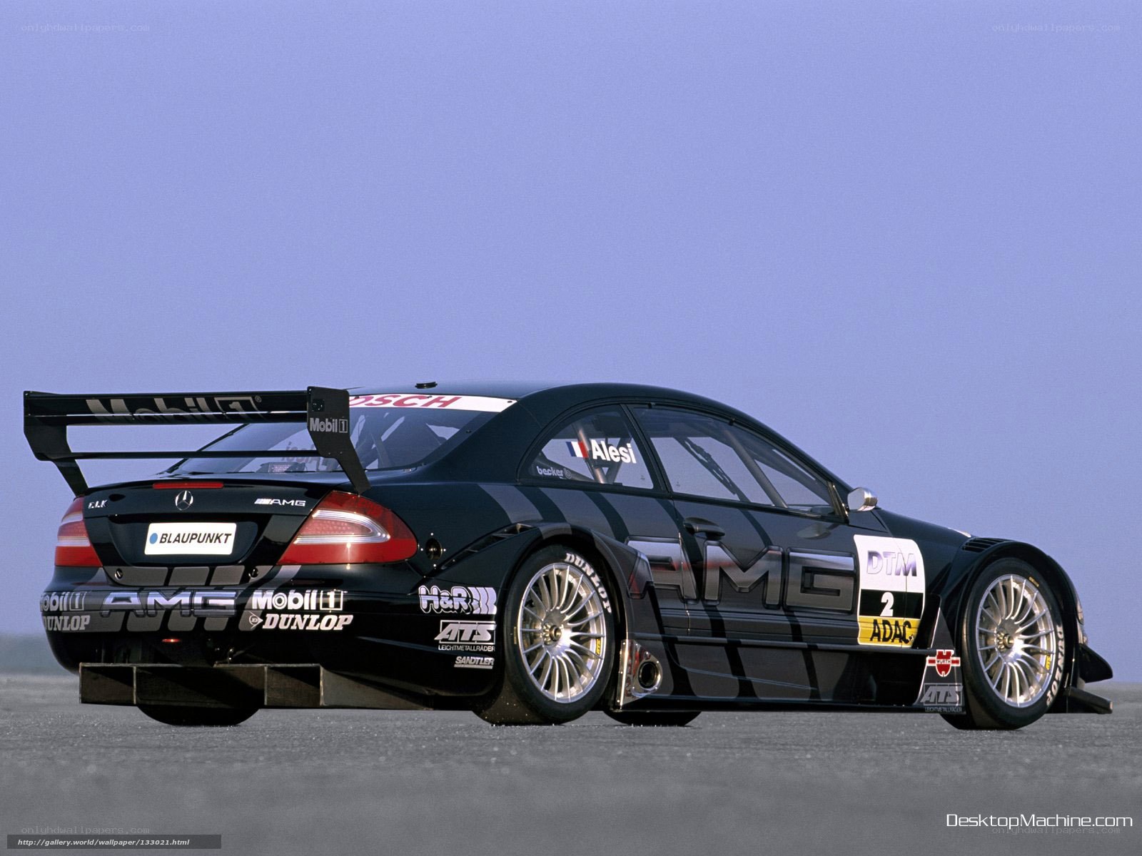 black racing car on track