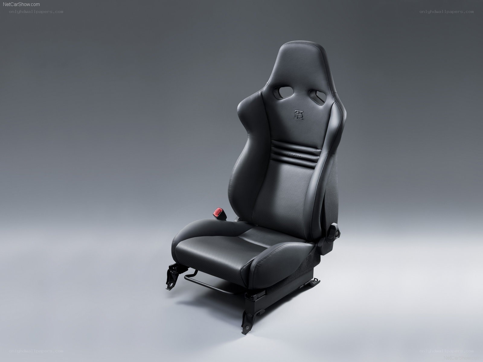 black racing car seat