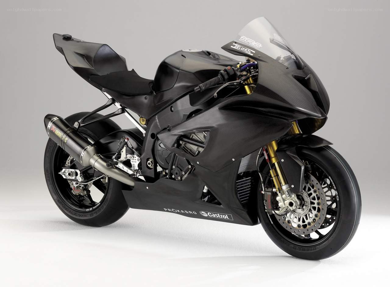 black racing motorcycle