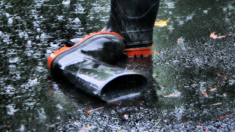 Black Rain Boots