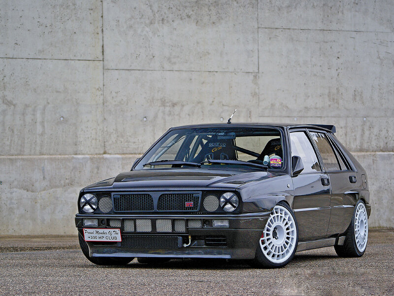 Black Rally Car — Dramatic
