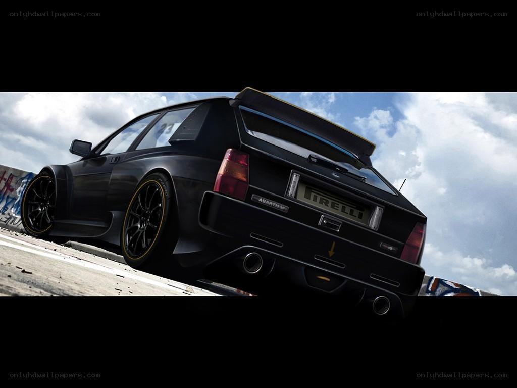 black rally car on track