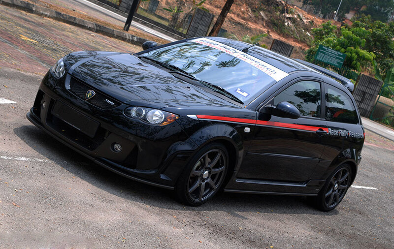 Black Rally Car