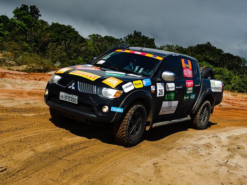 Black Rally Truck — Dramatic