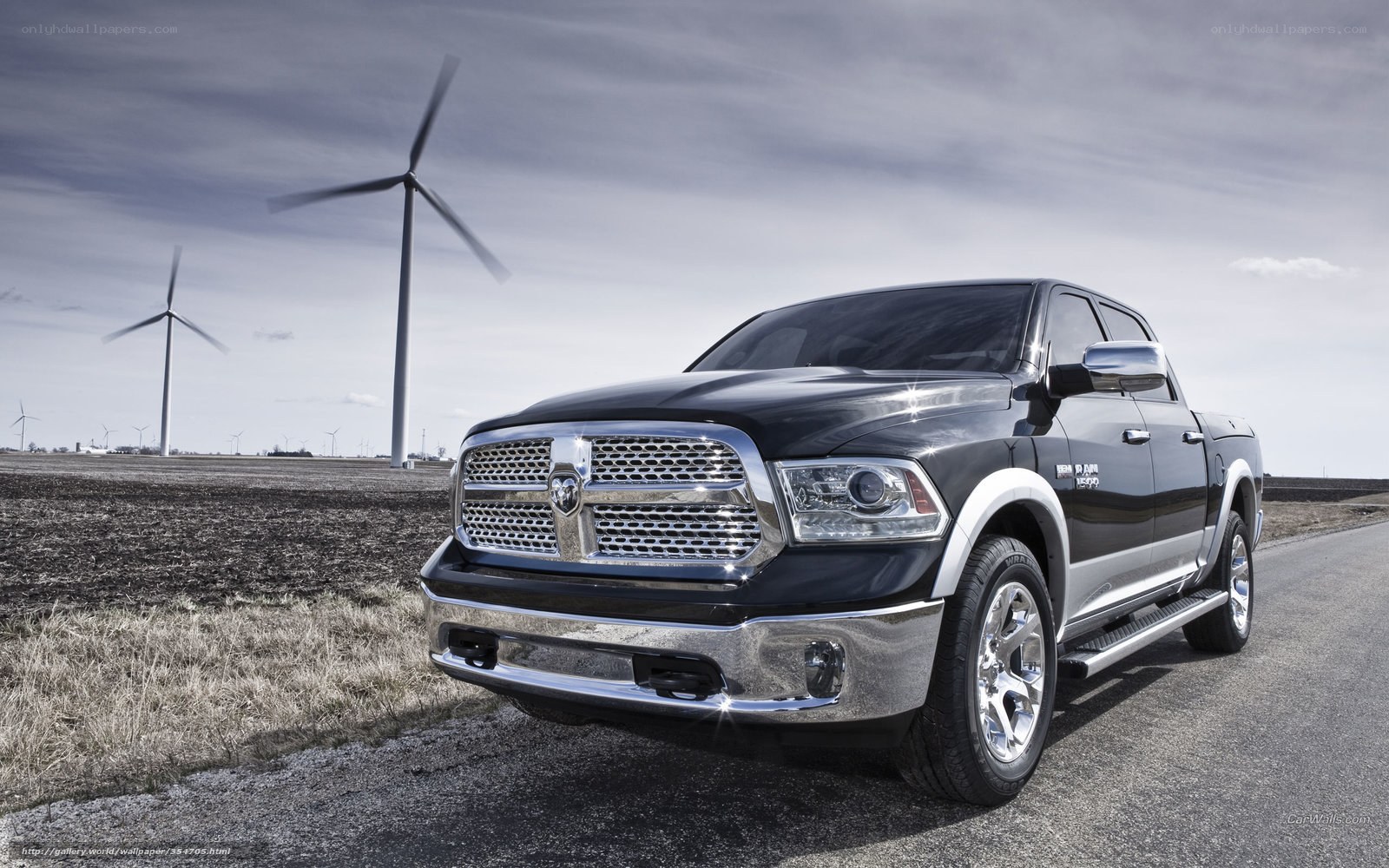 Black Ram 1500 in wind farm
